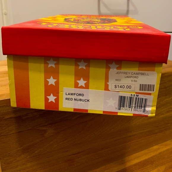 Jeffrey Campbell “Lawford” Loafer in Red Suede Nubuck - Picture 7 of 8